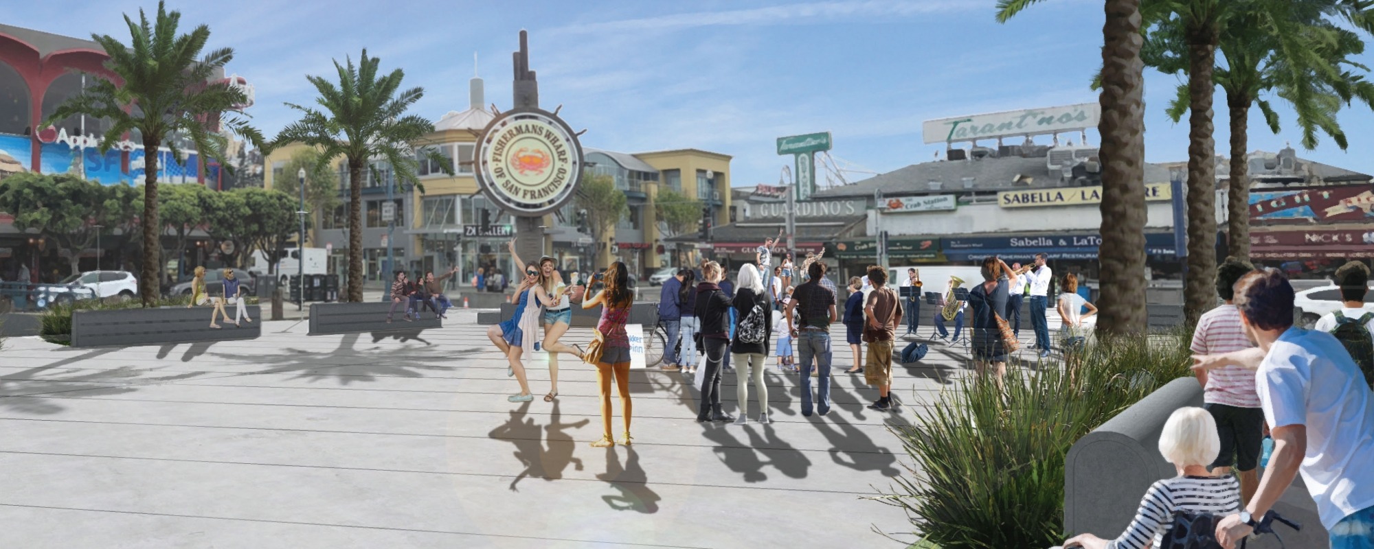 Jefferson Streetscape Plaza Rendering