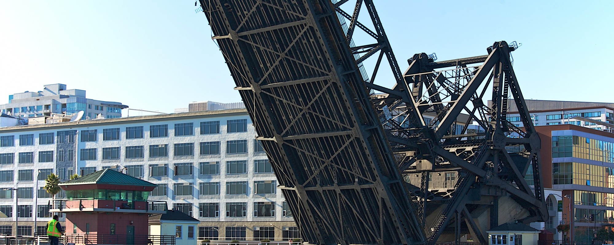 Third Street Bridge in the open position. Photo by EvleenSF | Flickr