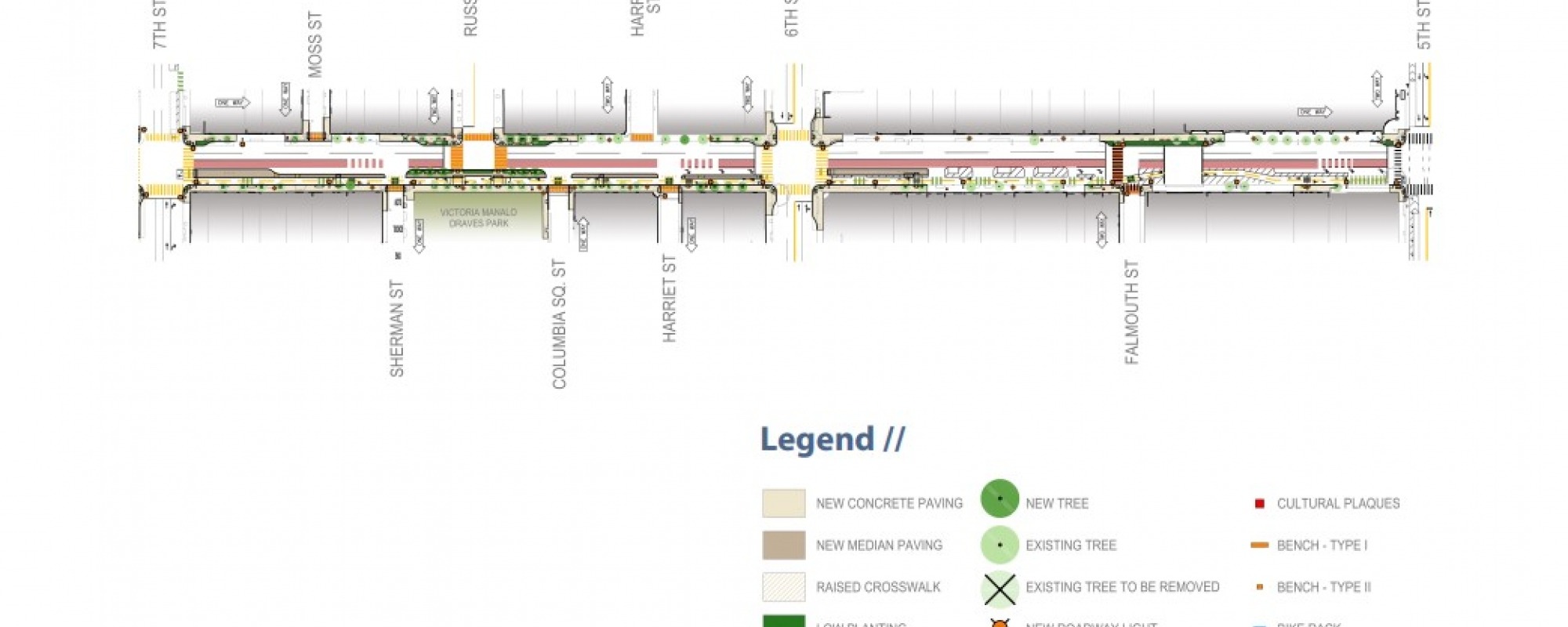 Folsom Streetscape Map 7th to 5th