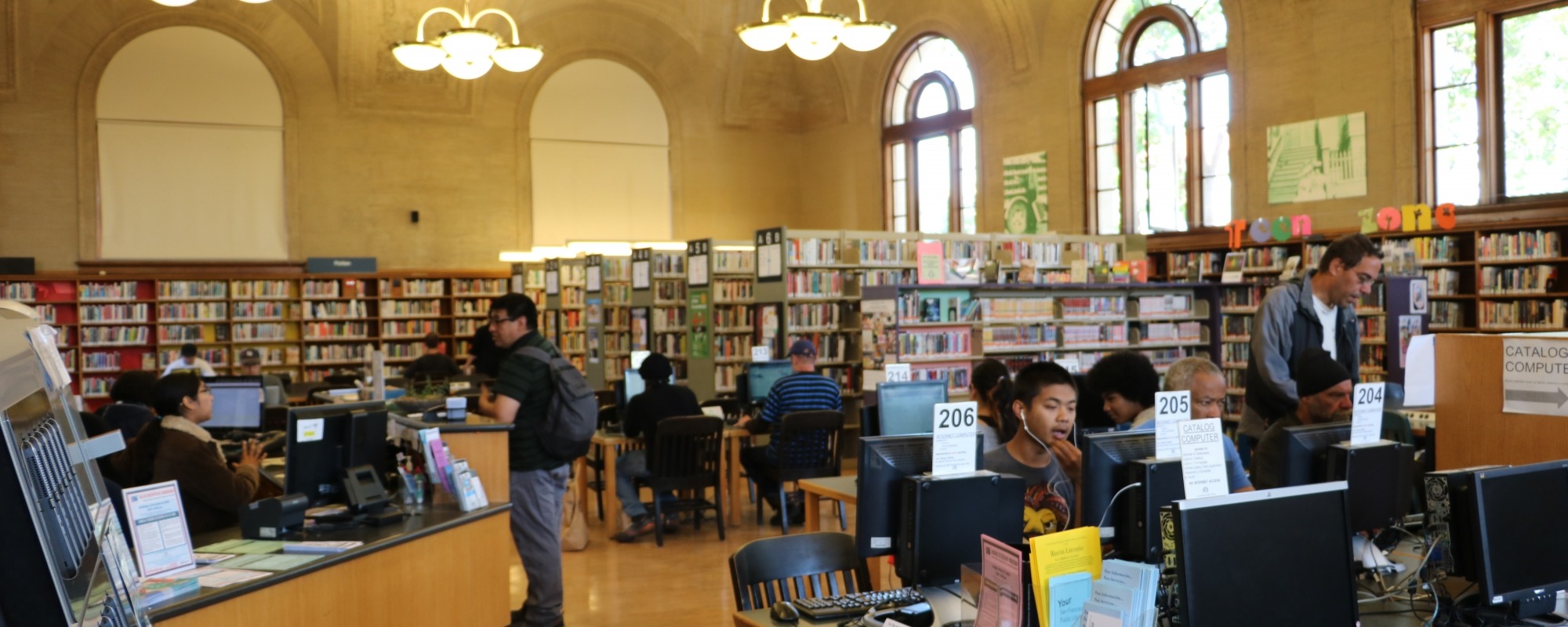 library interior