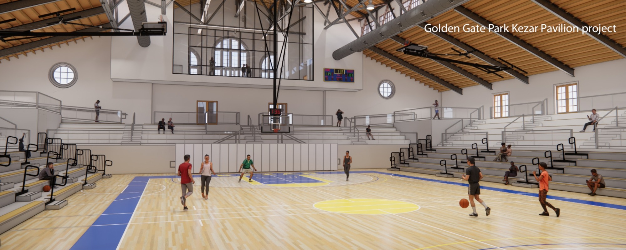 A rendering of the Kezar Pavilion project. 