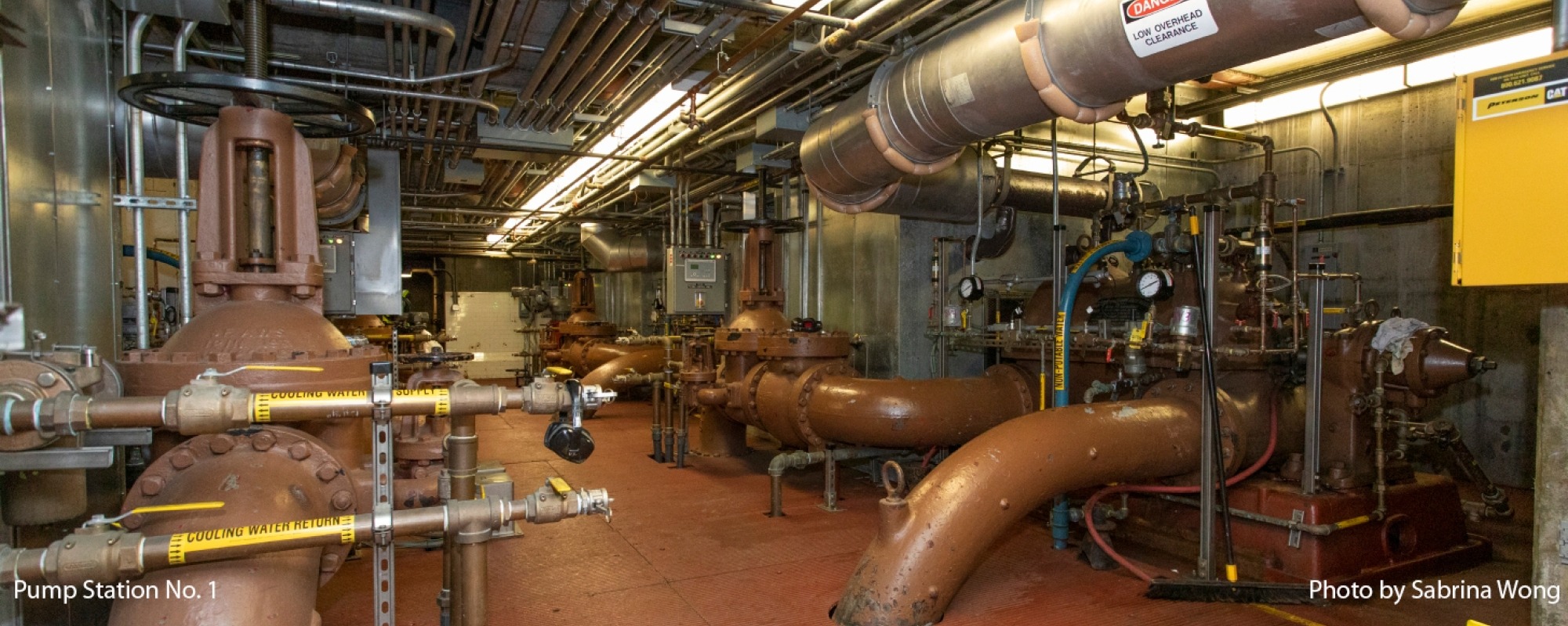 The inside of Pump Station No. 1.